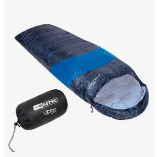 SACO DE DORMIR VIPER AZUL/PRETO E PRETO/ ...